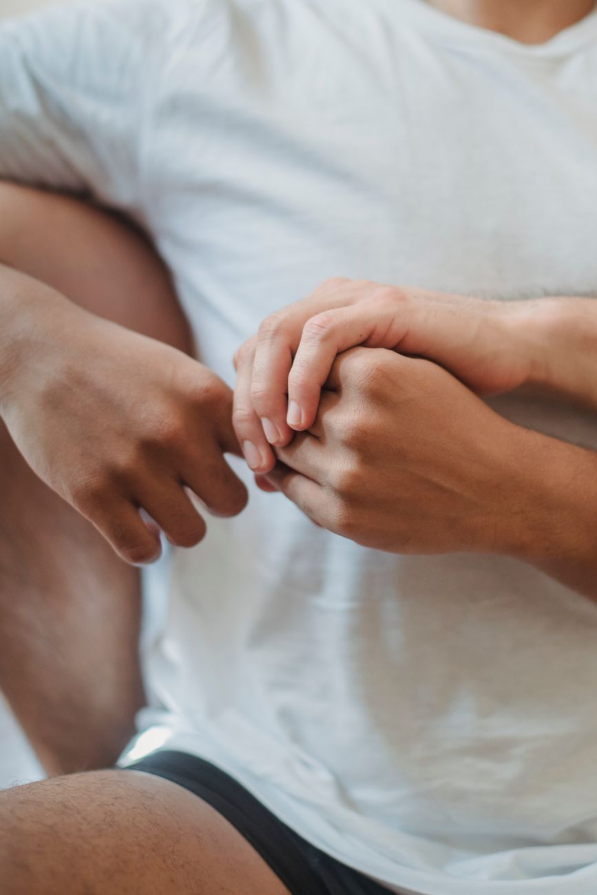 Couple enlacé