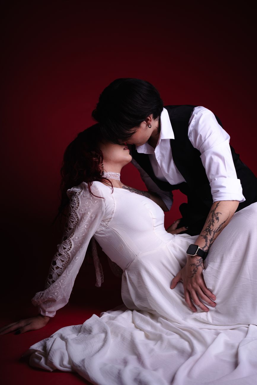 Couple enlacé