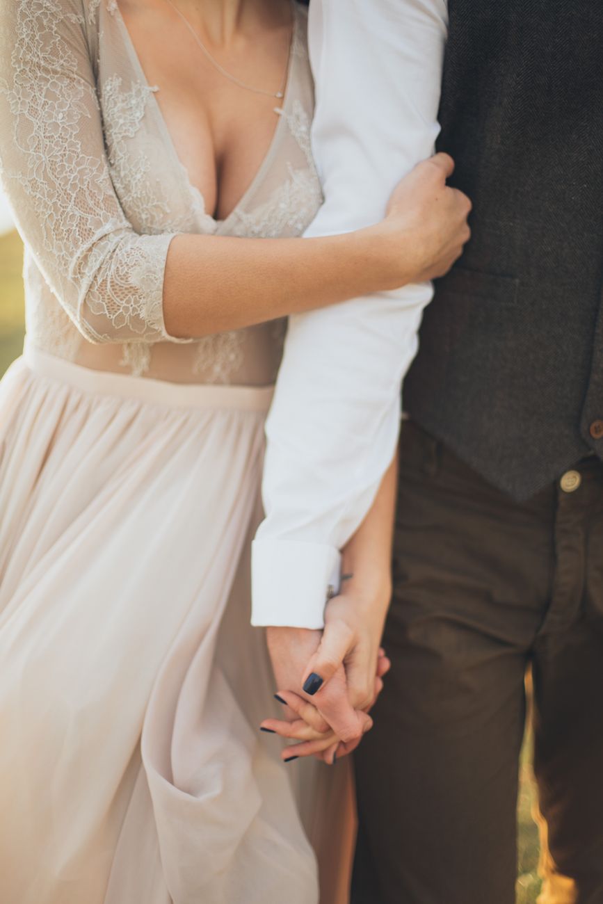 Couple enlacé