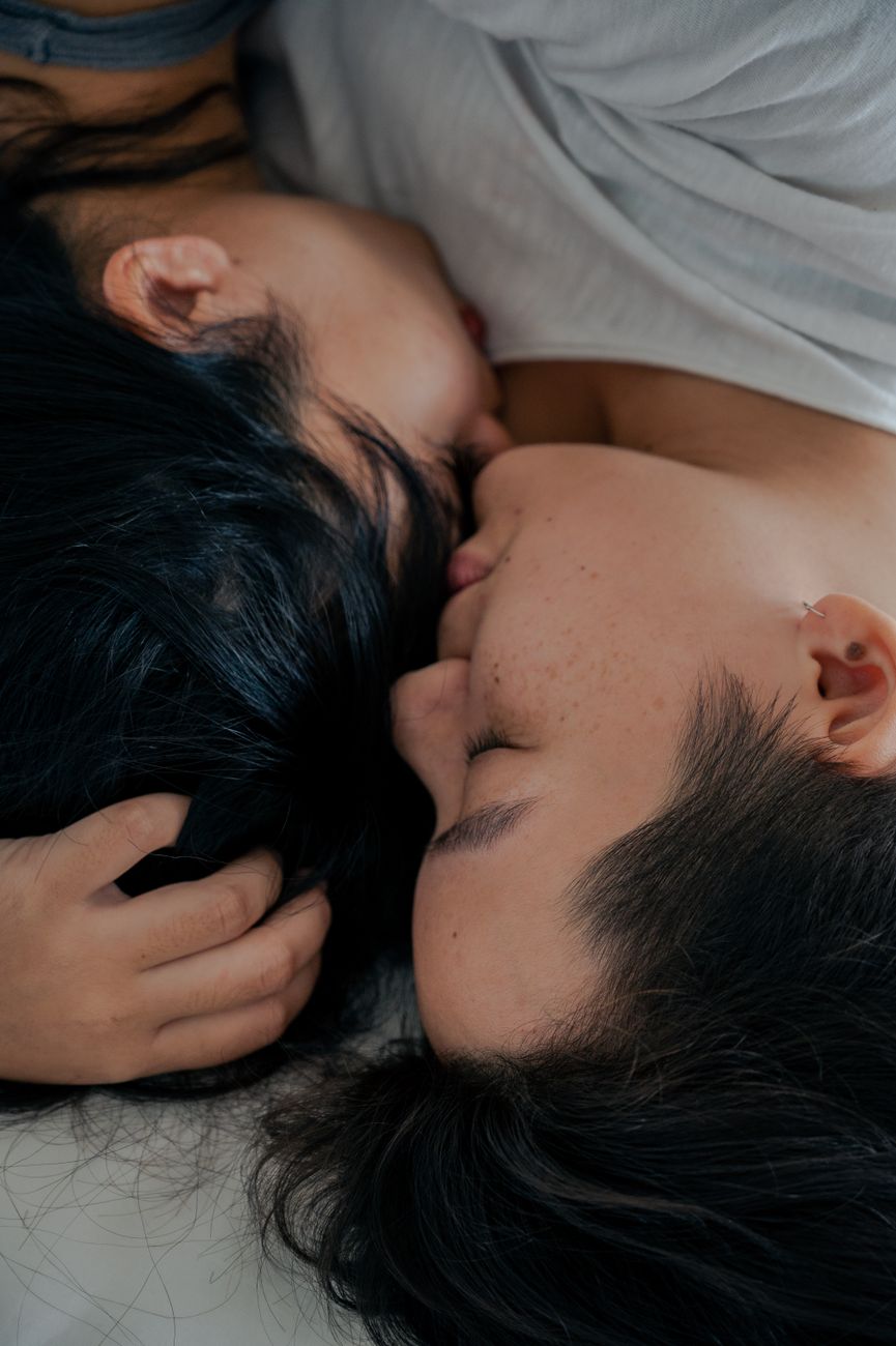 Couple enlacé